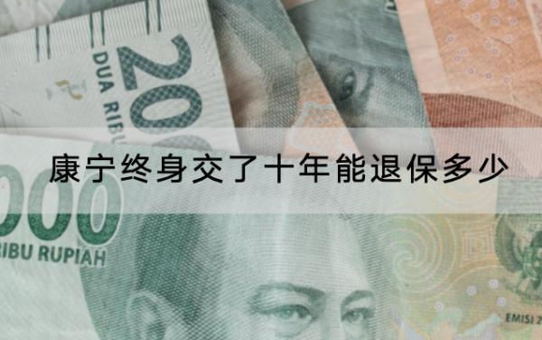 康寧終身交了十年能退保多少