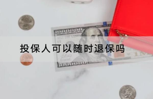 投保人可以隨時退保嗎