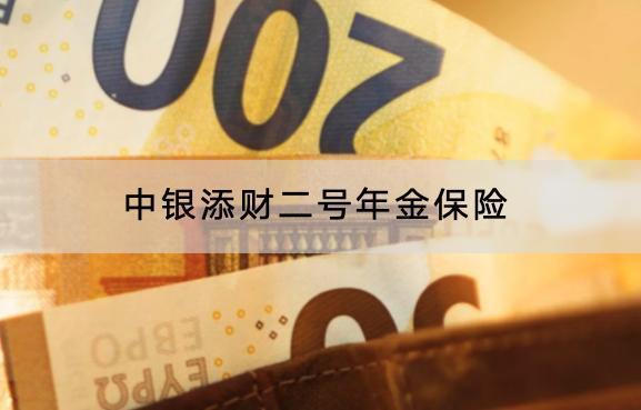 中銀添財(cái)二號(hào)年金保險(xiǎn)