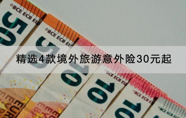 精選4款境外旅游意外險30元起