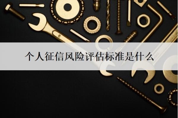 個人征信風險評估標準是什么？個人征信評分標準參考