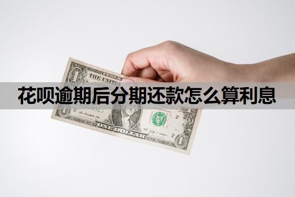 花唄逾期后分期還款怎么算利息